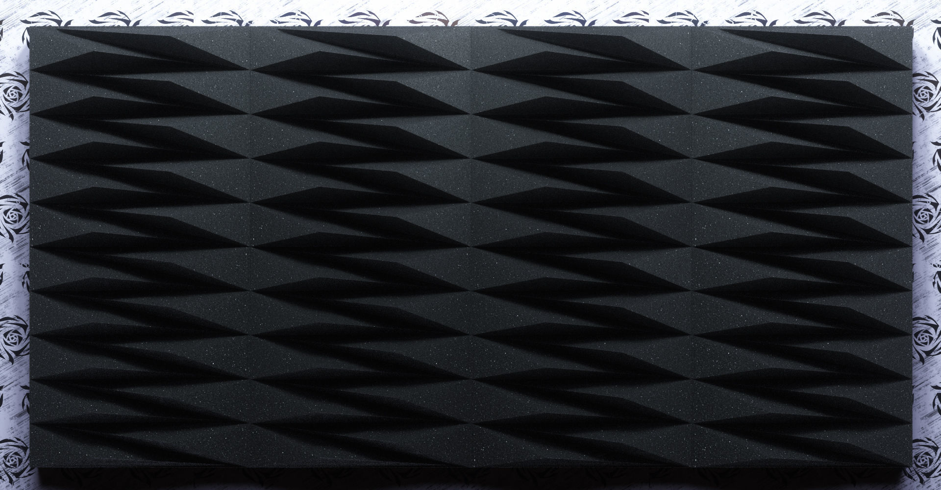 Acoustic Panels Kitbash Pack Low-poly 3D model_26
