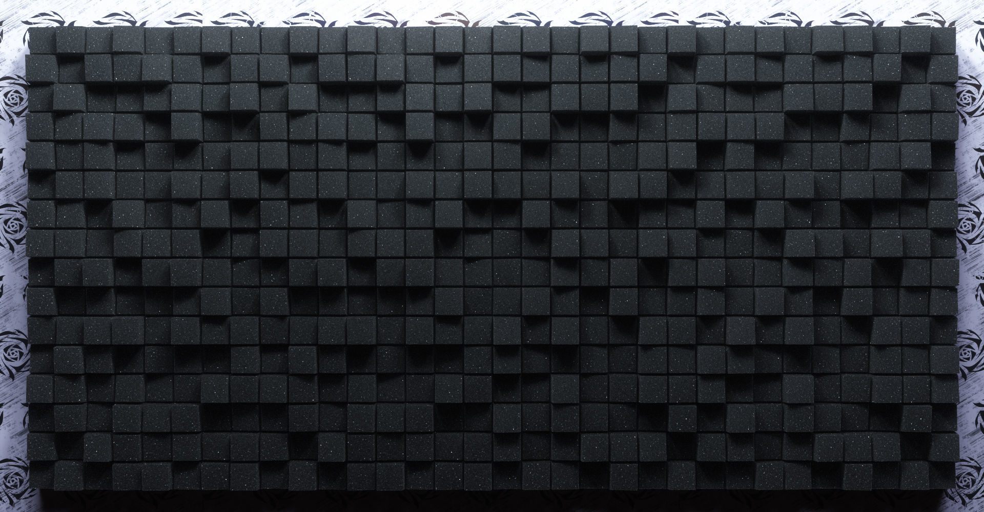 Acoustic Panels Kitbash Pack Low-poly 3D model_32