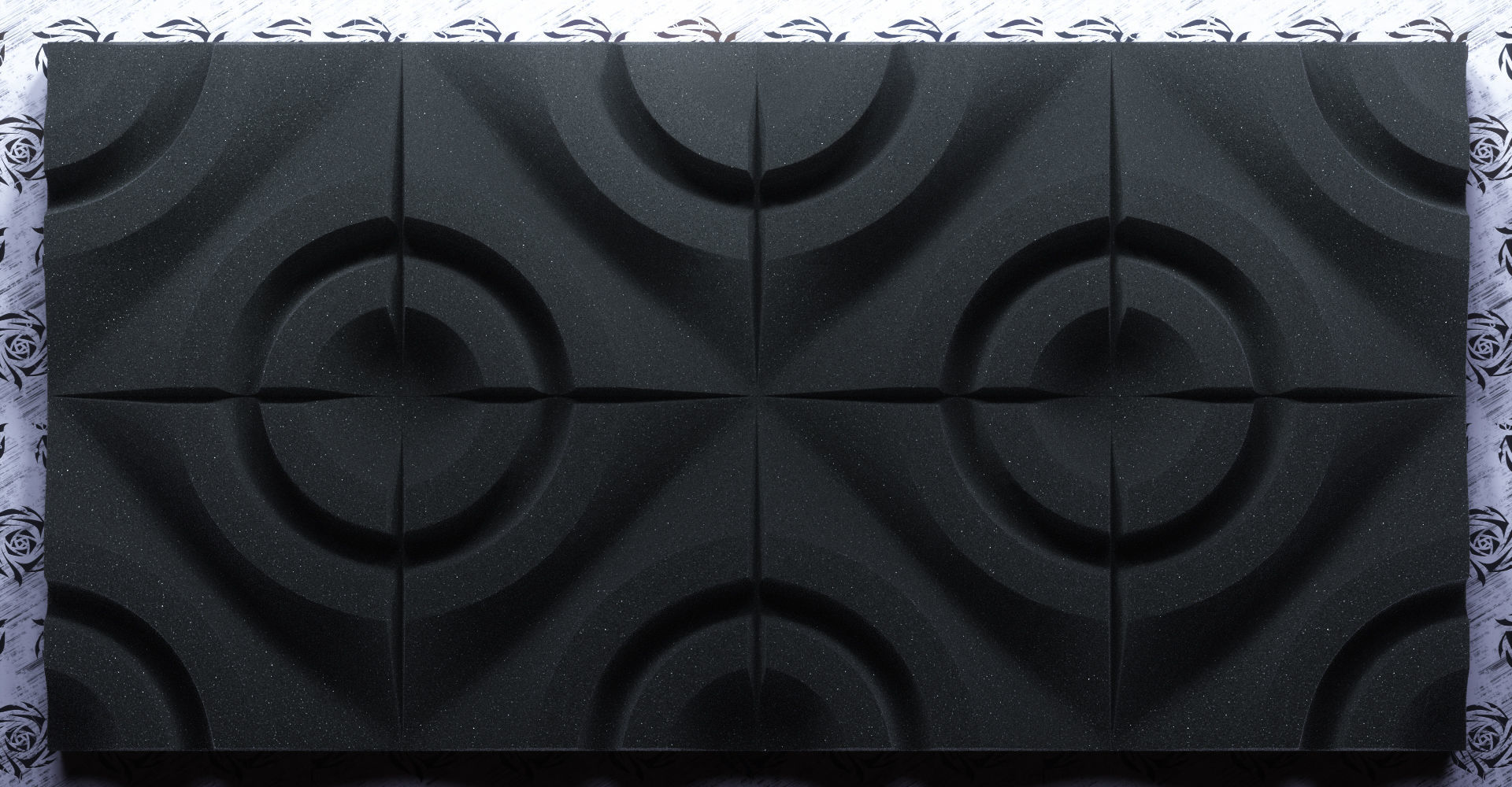 Acoustic Panels Kitbash Pack Low-poly 3D model_31