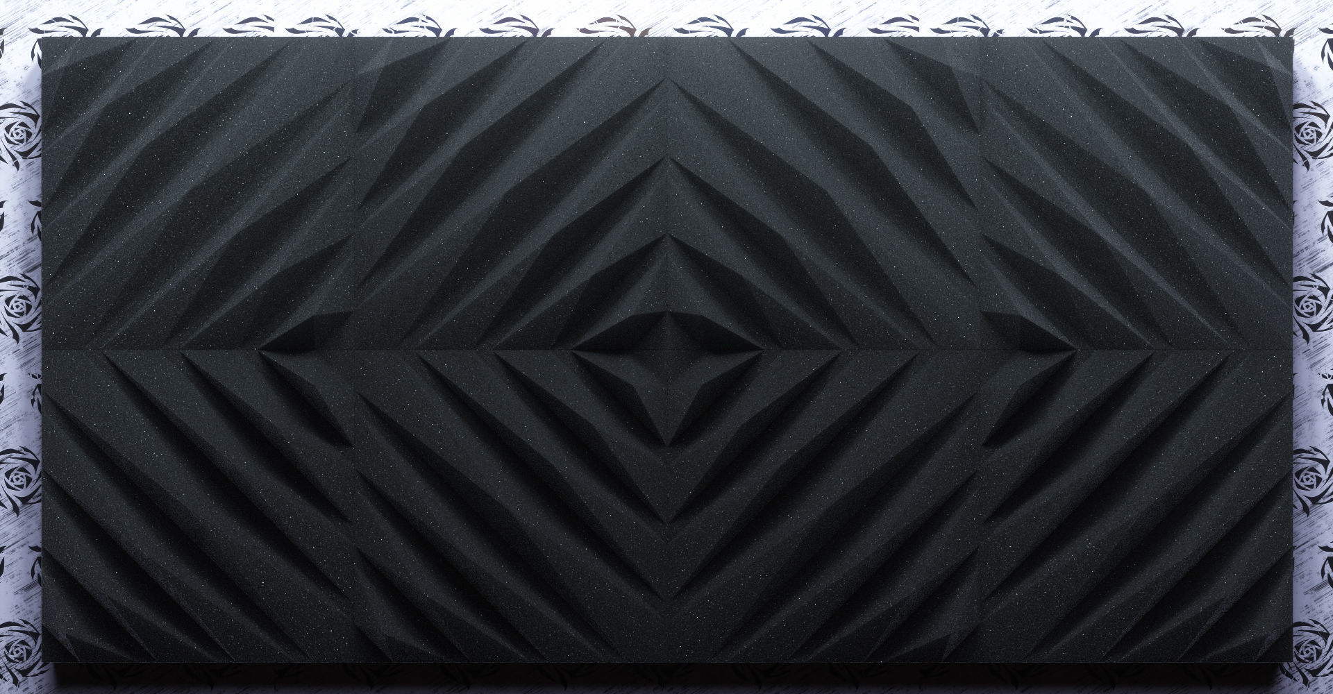 Acoustic Panels Kitbash Pack Low-poly 3D model_27