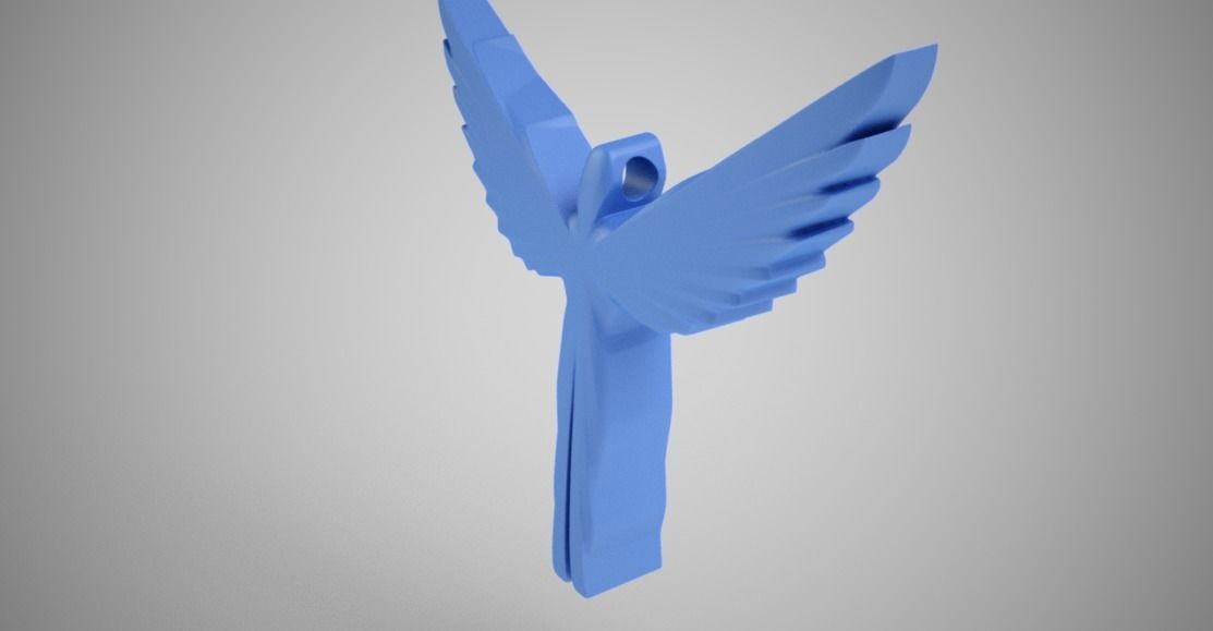 Icarus Necklace 3D print model_10