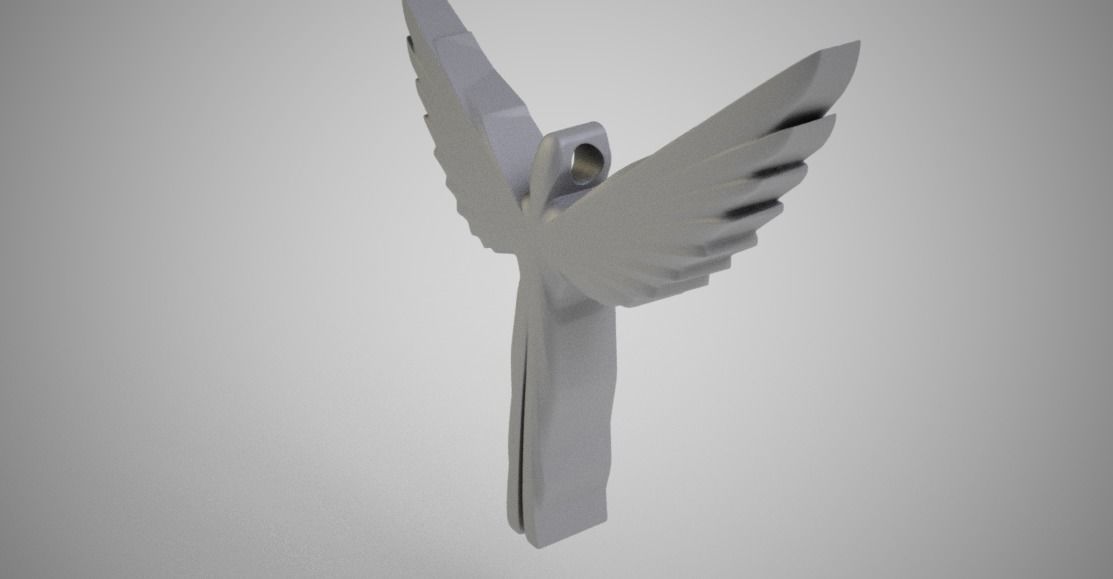 Icarus Necklace 3D print model_1