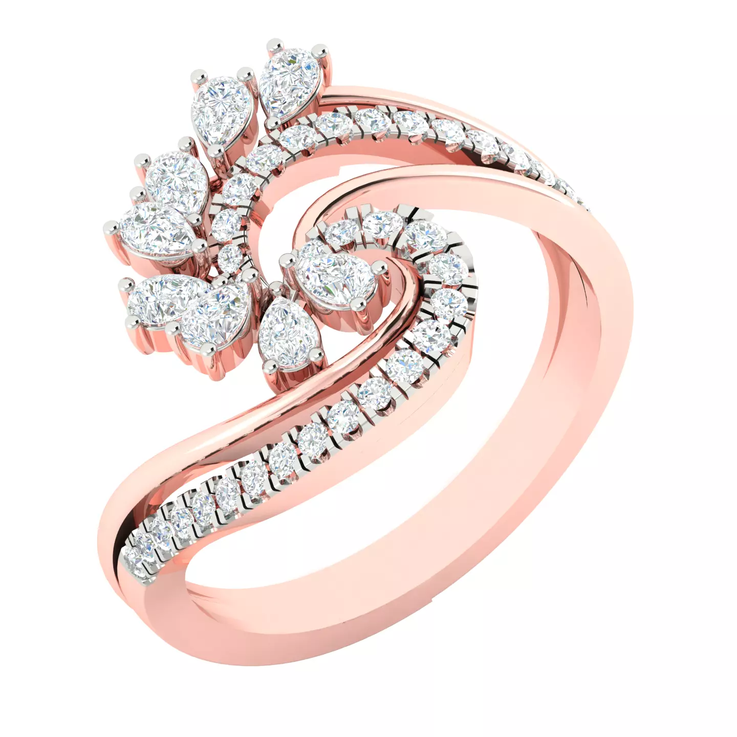 Women ring 3dm stl render detail 3D print model 3D print model