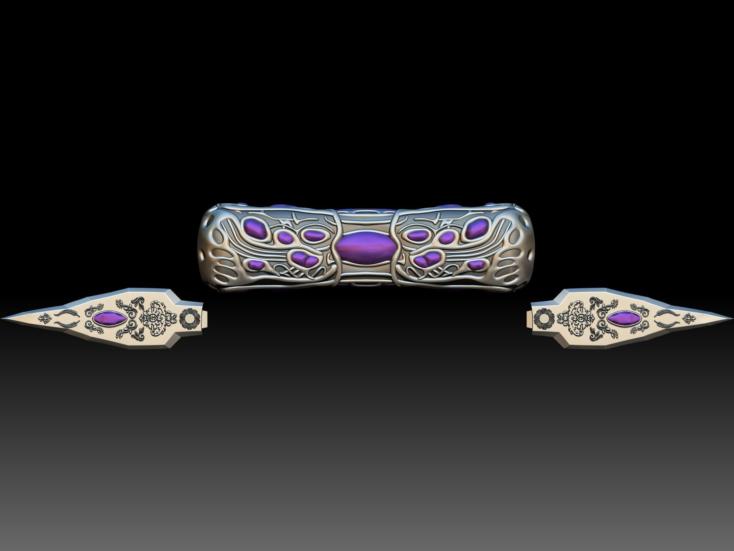 gamora pocket knife 3D print model_4