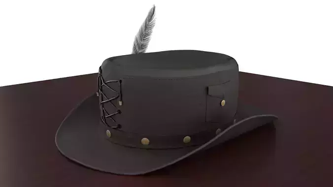 Stylized Top Hat v01 3D model