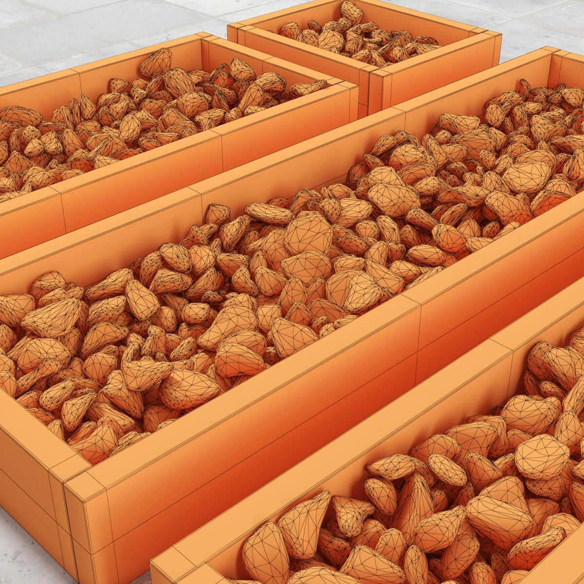 Pebble color form  3D model_3