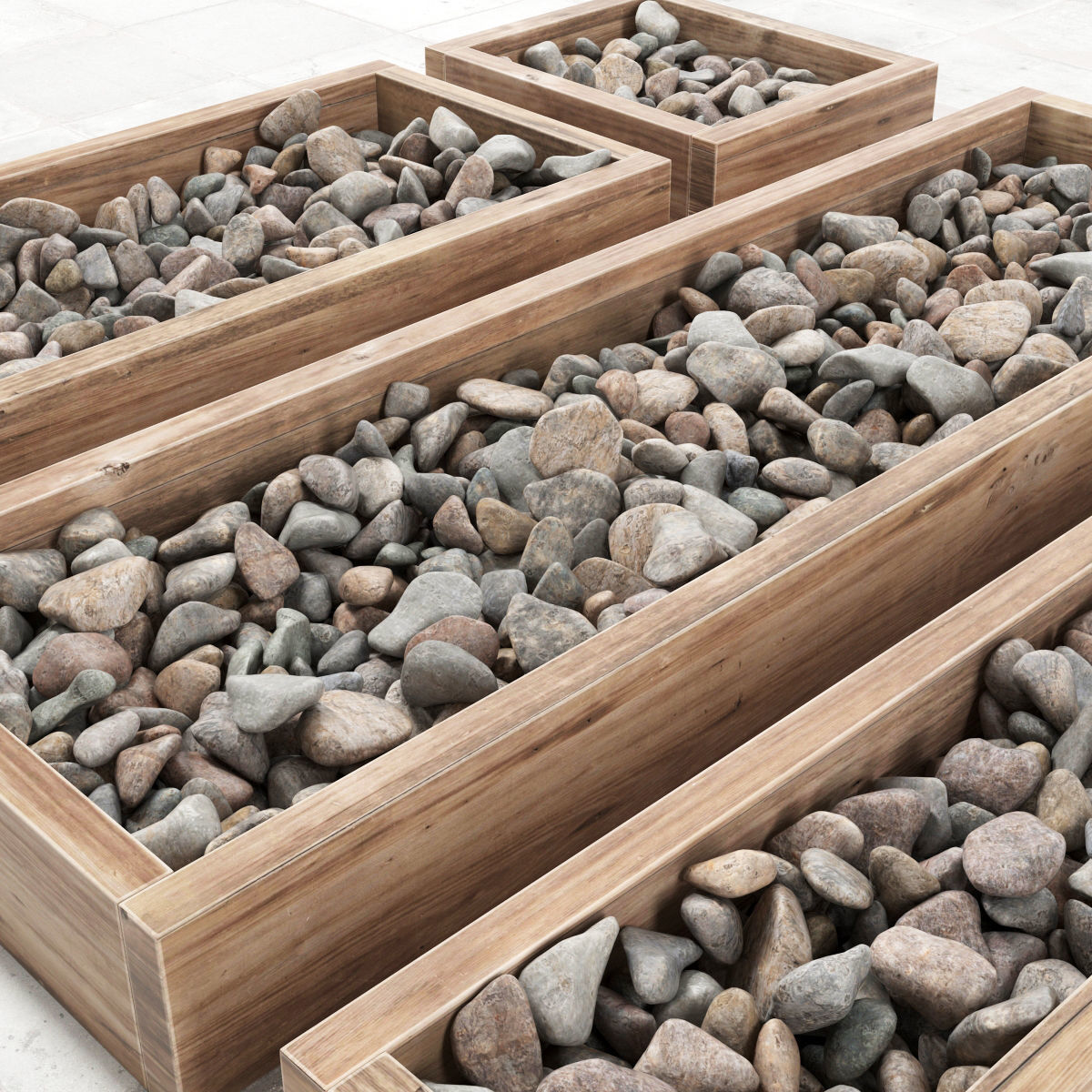 Pebble color form  3D model_2