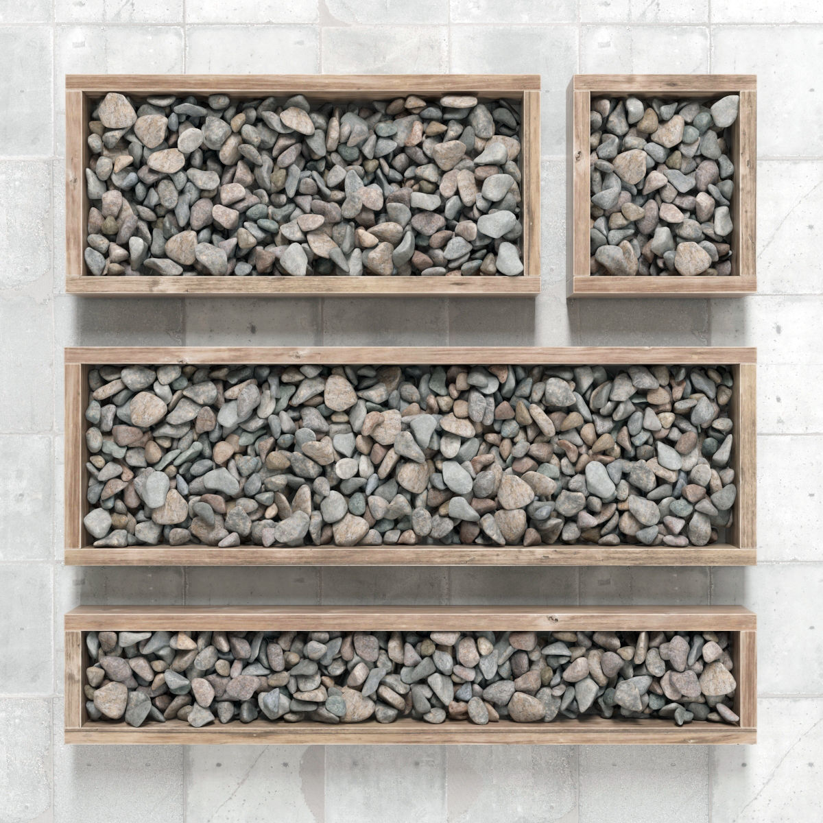 Pebble color form  3D model_1