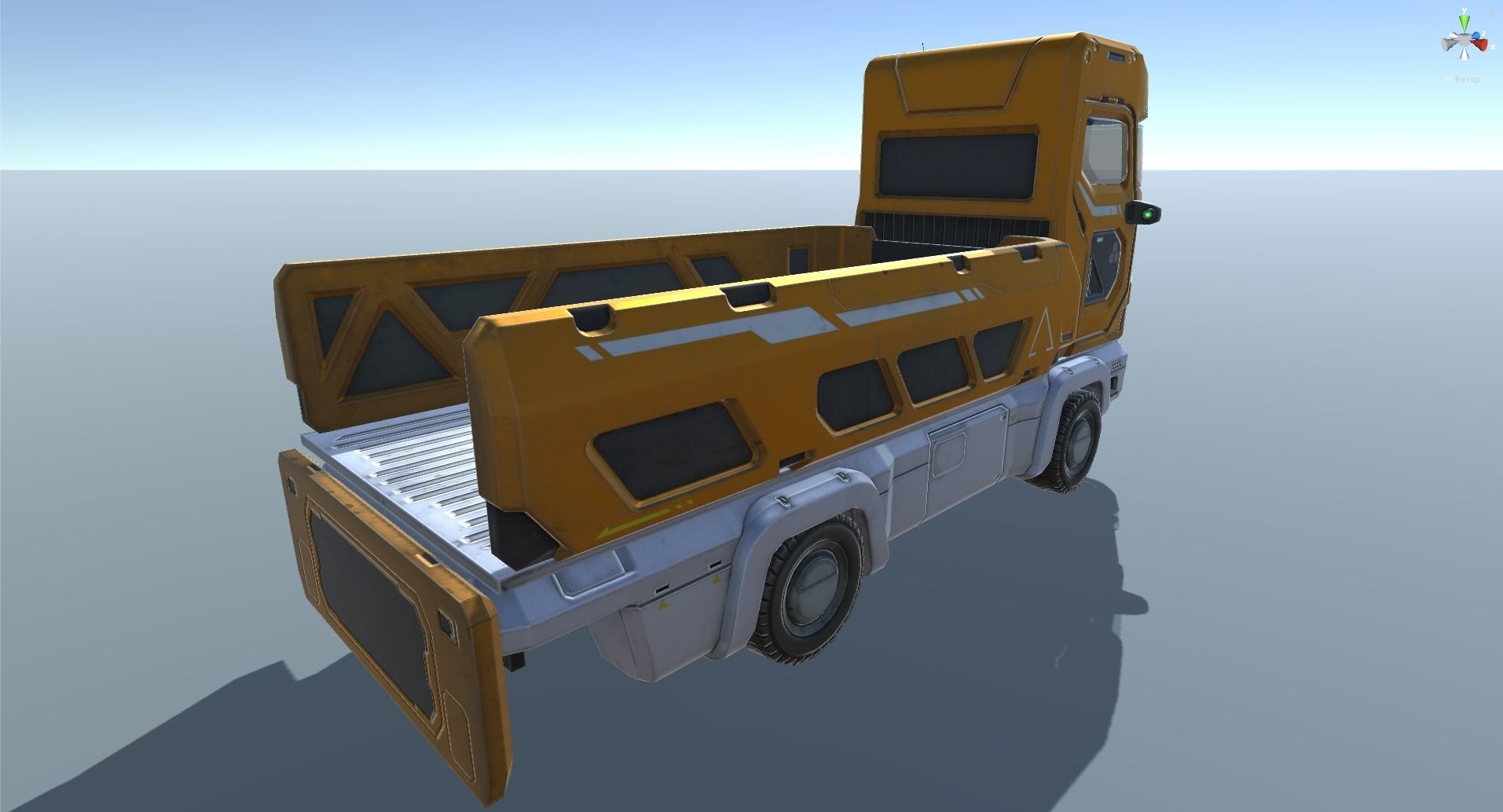 Sci-Fi Truck - game model Low-poly 3D model_38