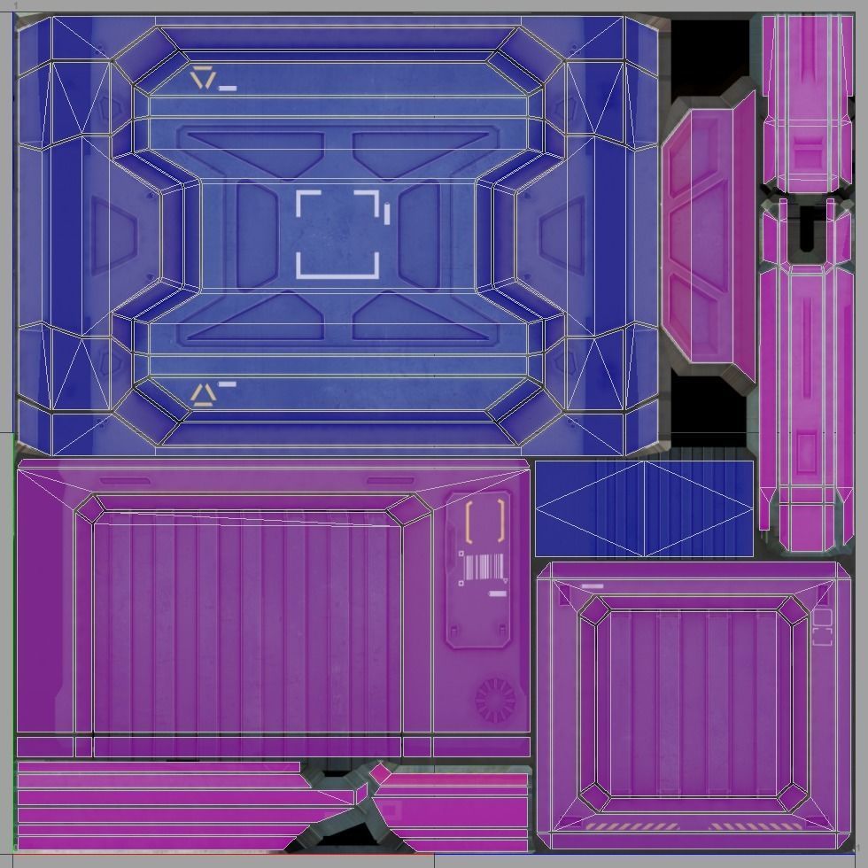 Sci-Fi Truck - game model Low-poly 3D model_25