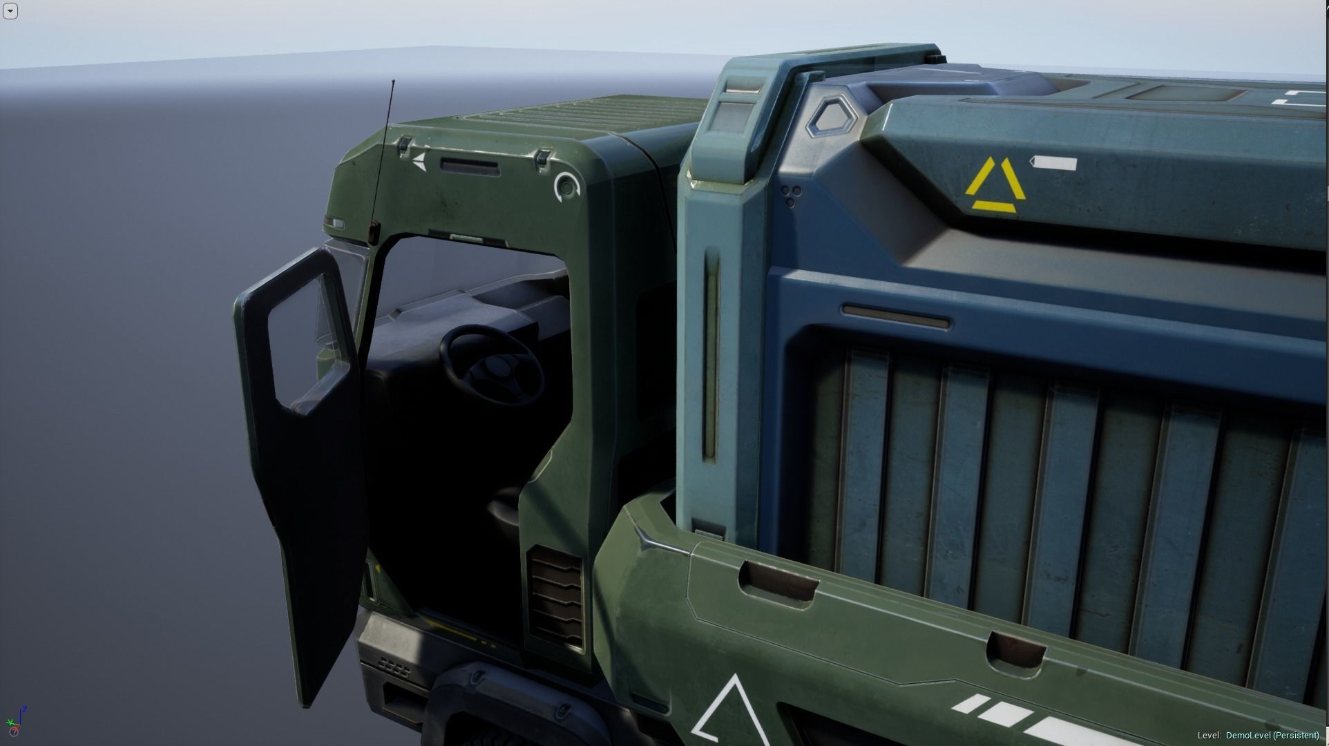 Sci-Fi Truck - game model Low-poly 3D model_9