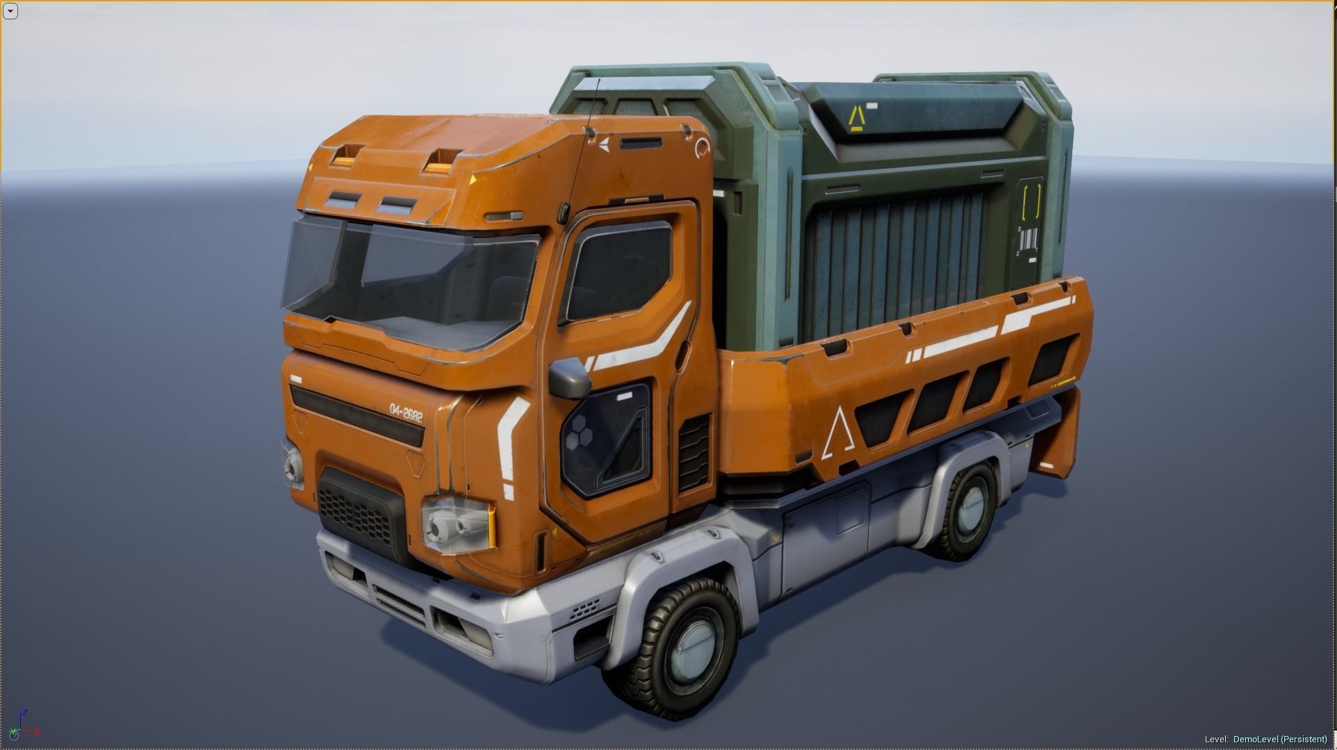 Sci-Fi Truck - game model Low-poly 3D model_12