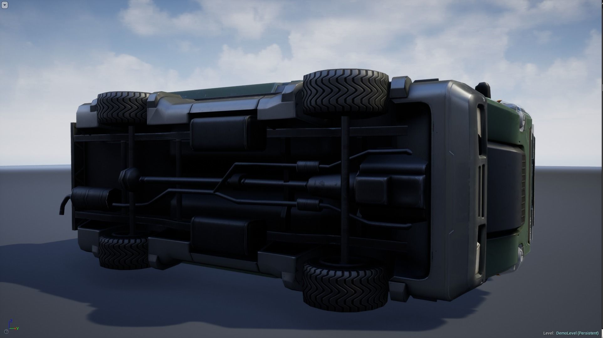 Sci-Fi Truck - game model Low-poly 3D model_10