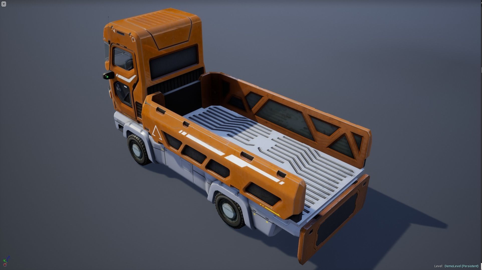 Sci-Fi Truck - game model Low-poly 3D model_14