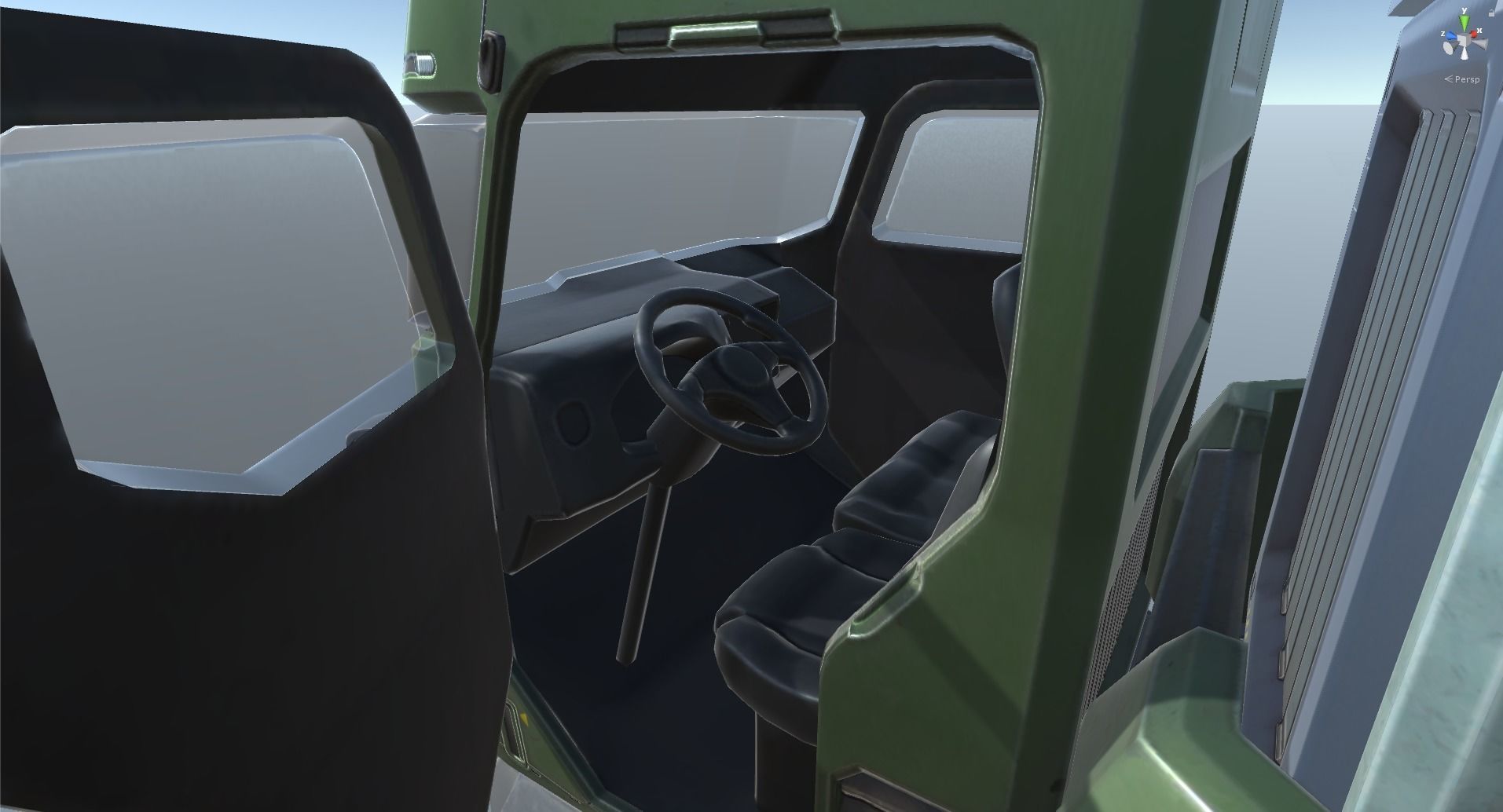 Sci-Fi Truck - game model Low-poly 3D model_34