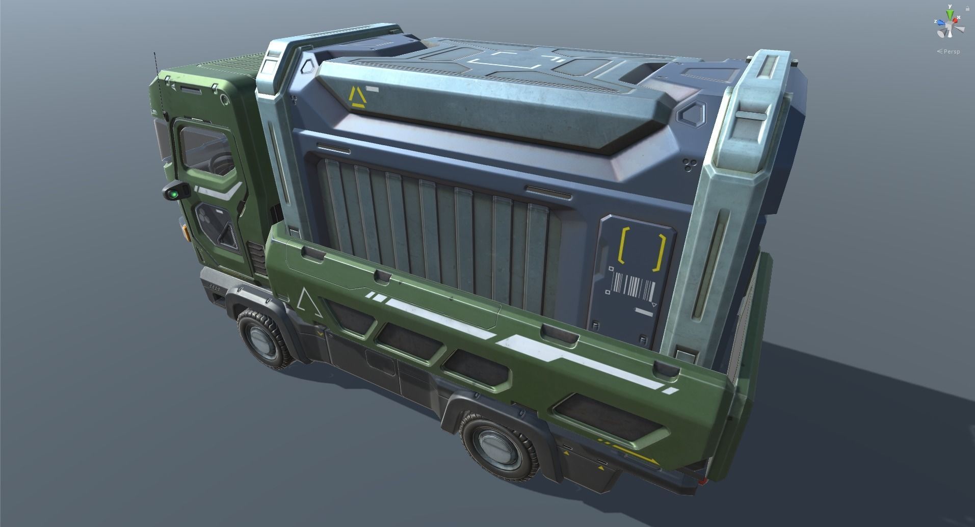 Sci-Fi Truck - game model Low-poly 3D model_32