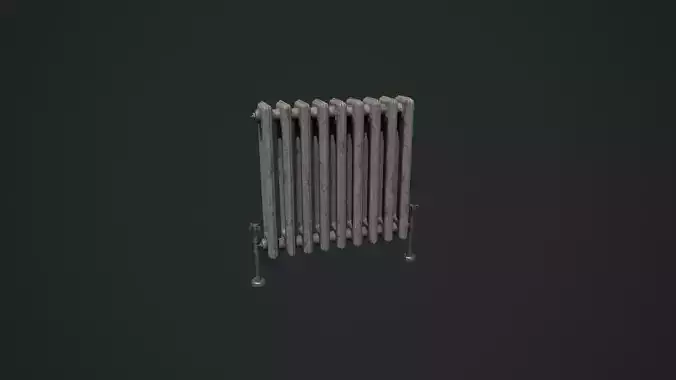 Old Radiator  Low-poly 3D model