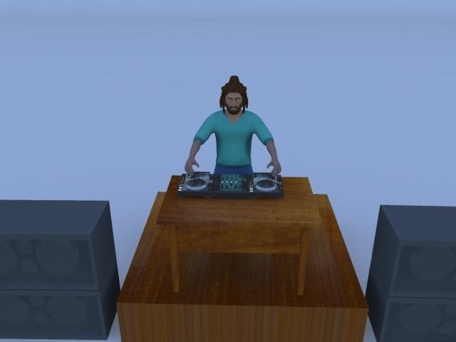 Dj Deejay Trance 3D model_2
