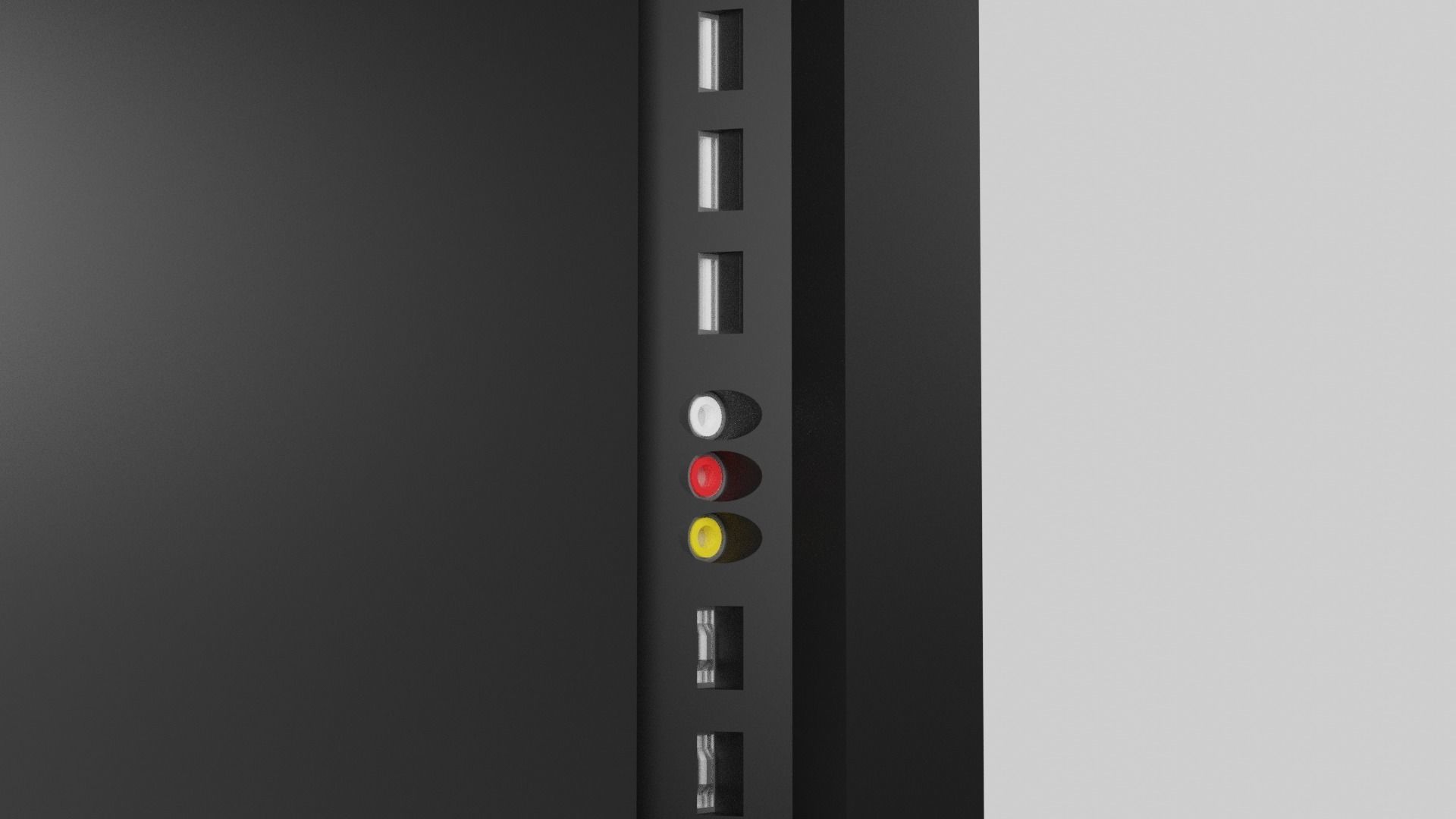 TV-Low Poly smart tv with android apps Free low-poly 3D model_3