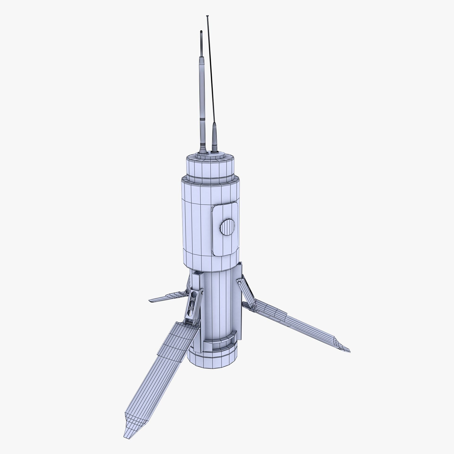 T-UGS Motion Sensor Low-poly 3D model_4