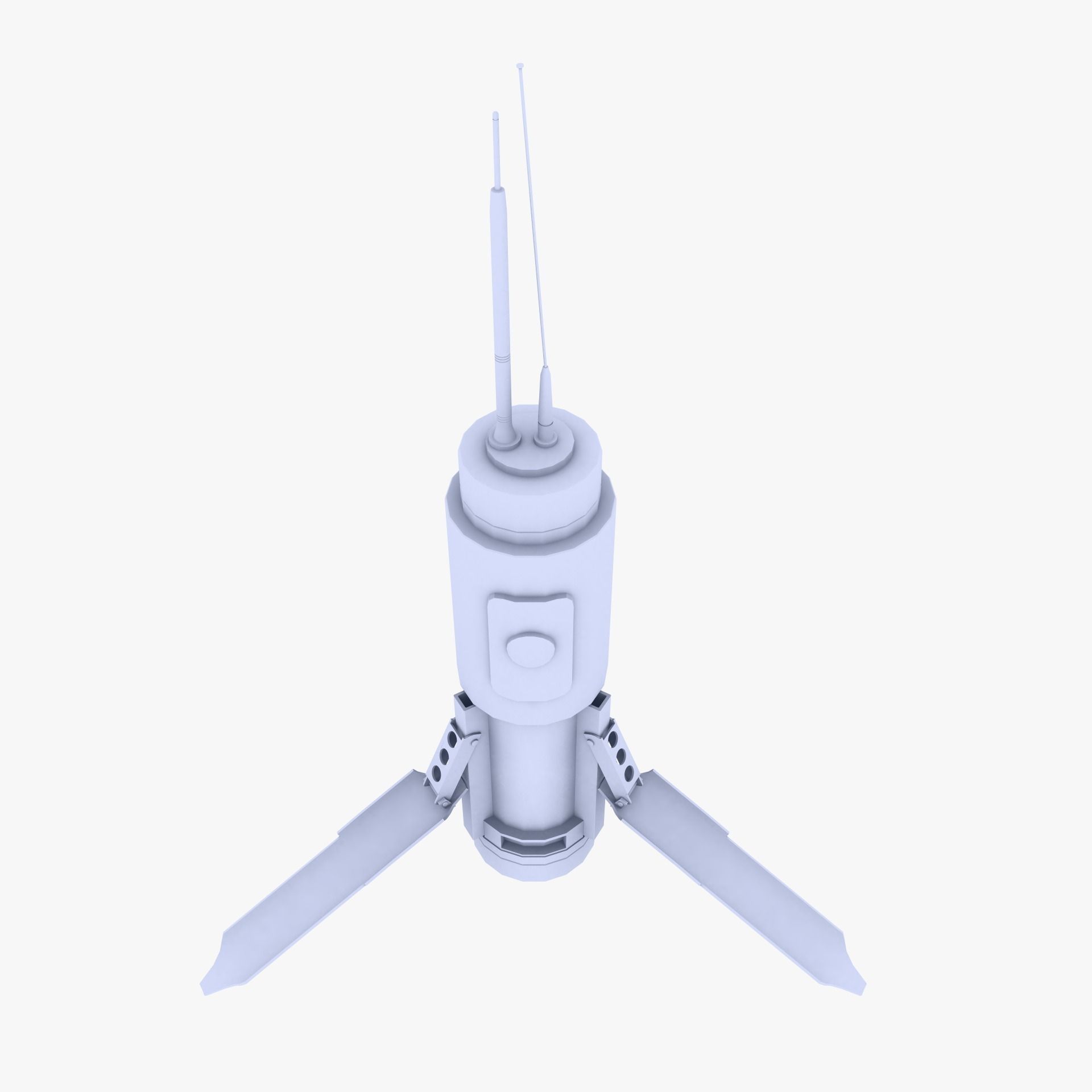 T-UGS Motion Sensor Low-poly 3D model_3