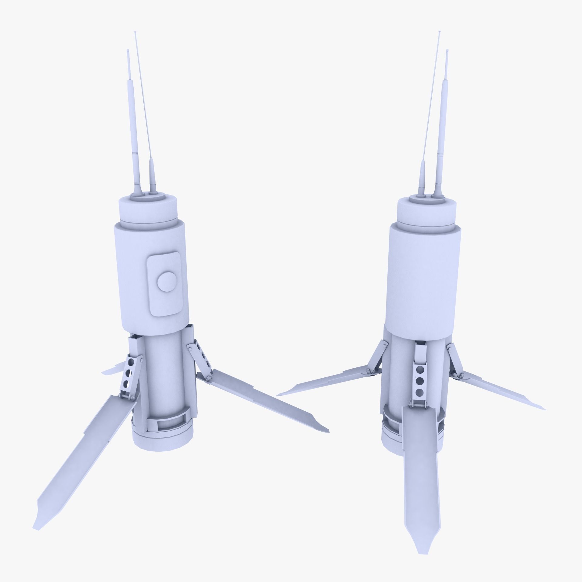 T-UGS Motion Sensor Low-poly 3D model_0