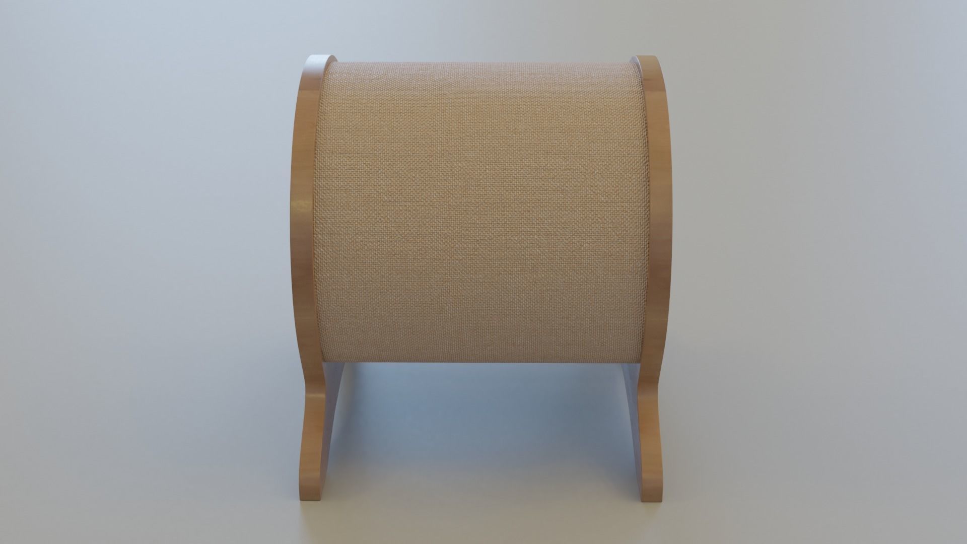 Cat Bed Scratcher 3D model_3