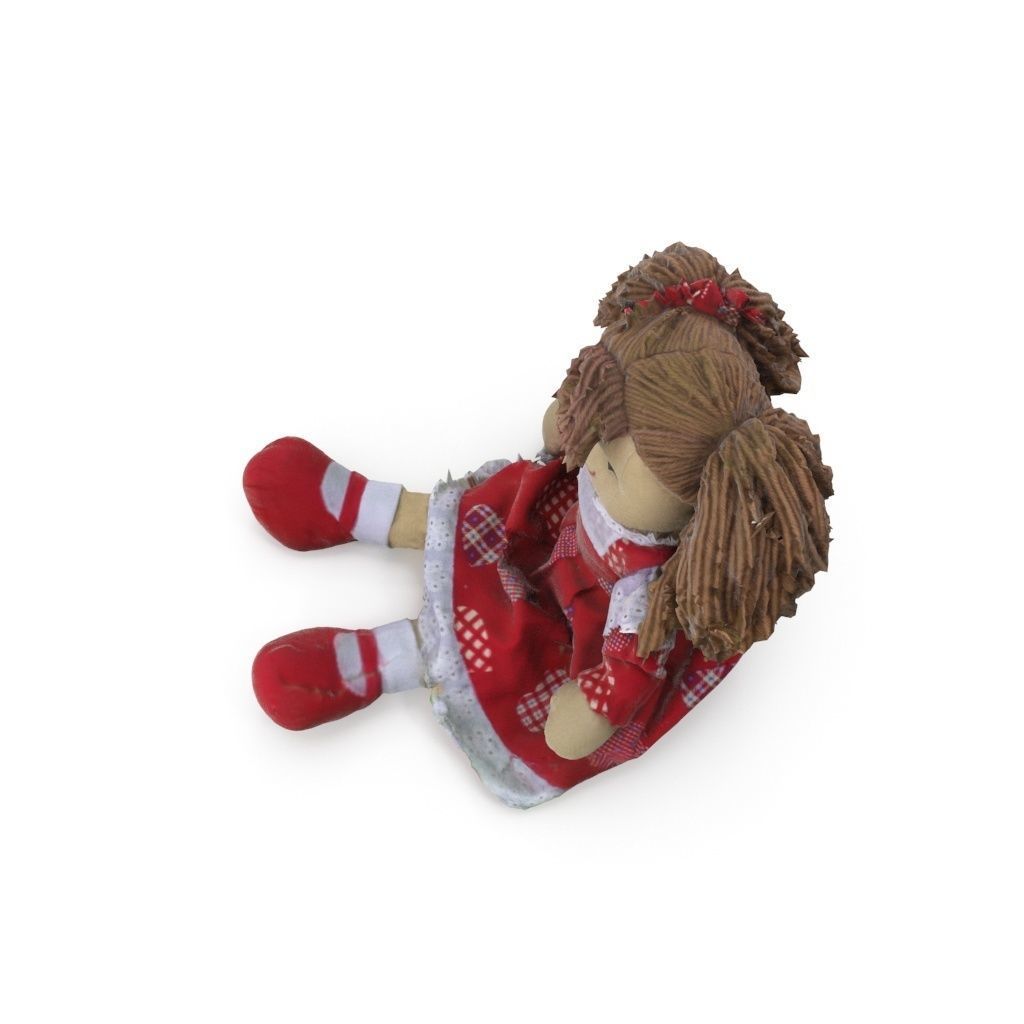 Plush Doll - Medium and High Poly Version 3D model_12