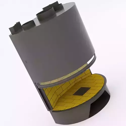 totem panoramique grand fireplace