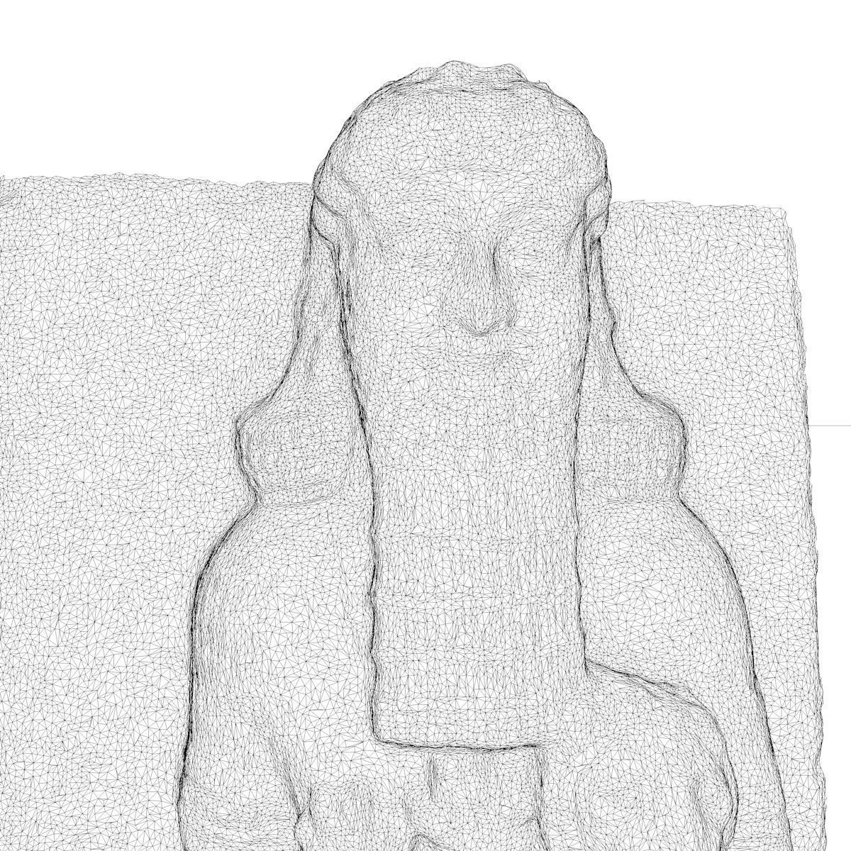 ASSYRIAN - GILGAMESH HERO OVERPOWERING A LION Low-poly 3D model_11