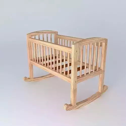 Cradle wooden baby