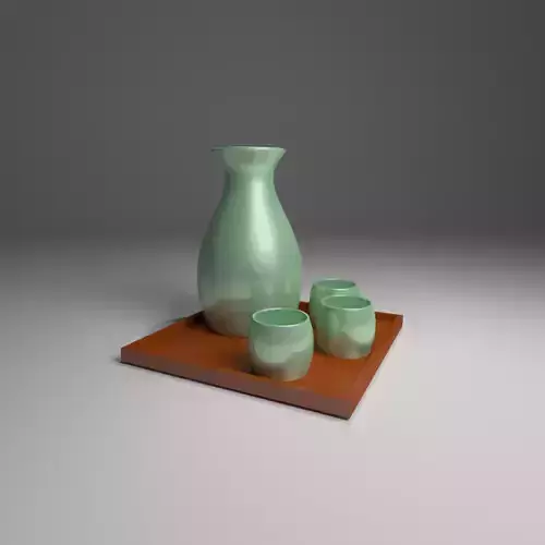 Drinking Set japanese jug on tray