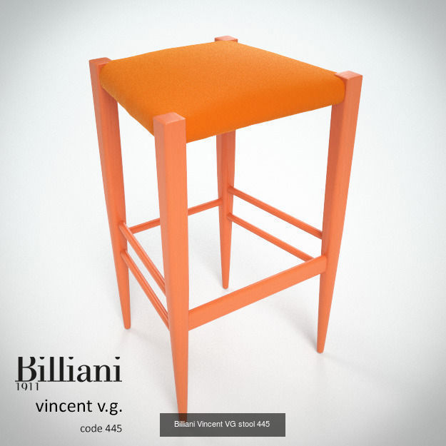 5 model pack - Billiani Vincent VG orange 3D Model Collection_5