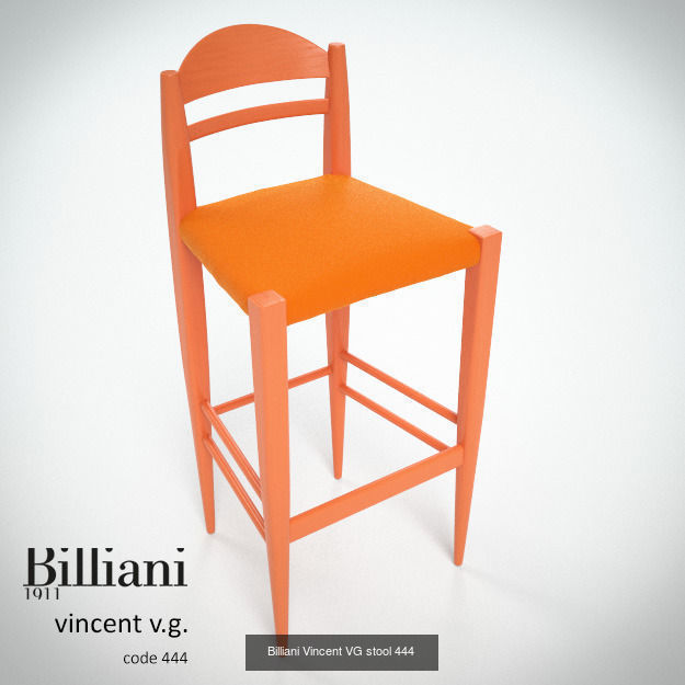 5 model pack - Billiani Vincent VG orange 3D Model Collection_4