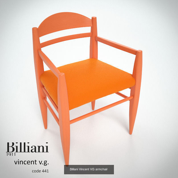 5 model pack - Billiani Vincent VG orange 3D Model Collection_2