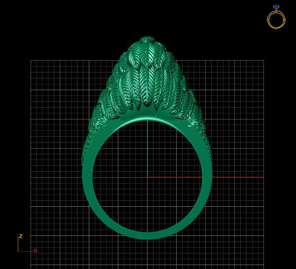 RING EAGLE 3D print model_3