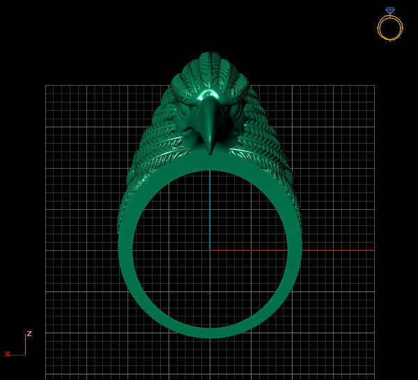 RING EAGLE 3D print model_2