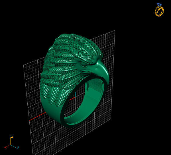 RING EAGLE 3D print model_4