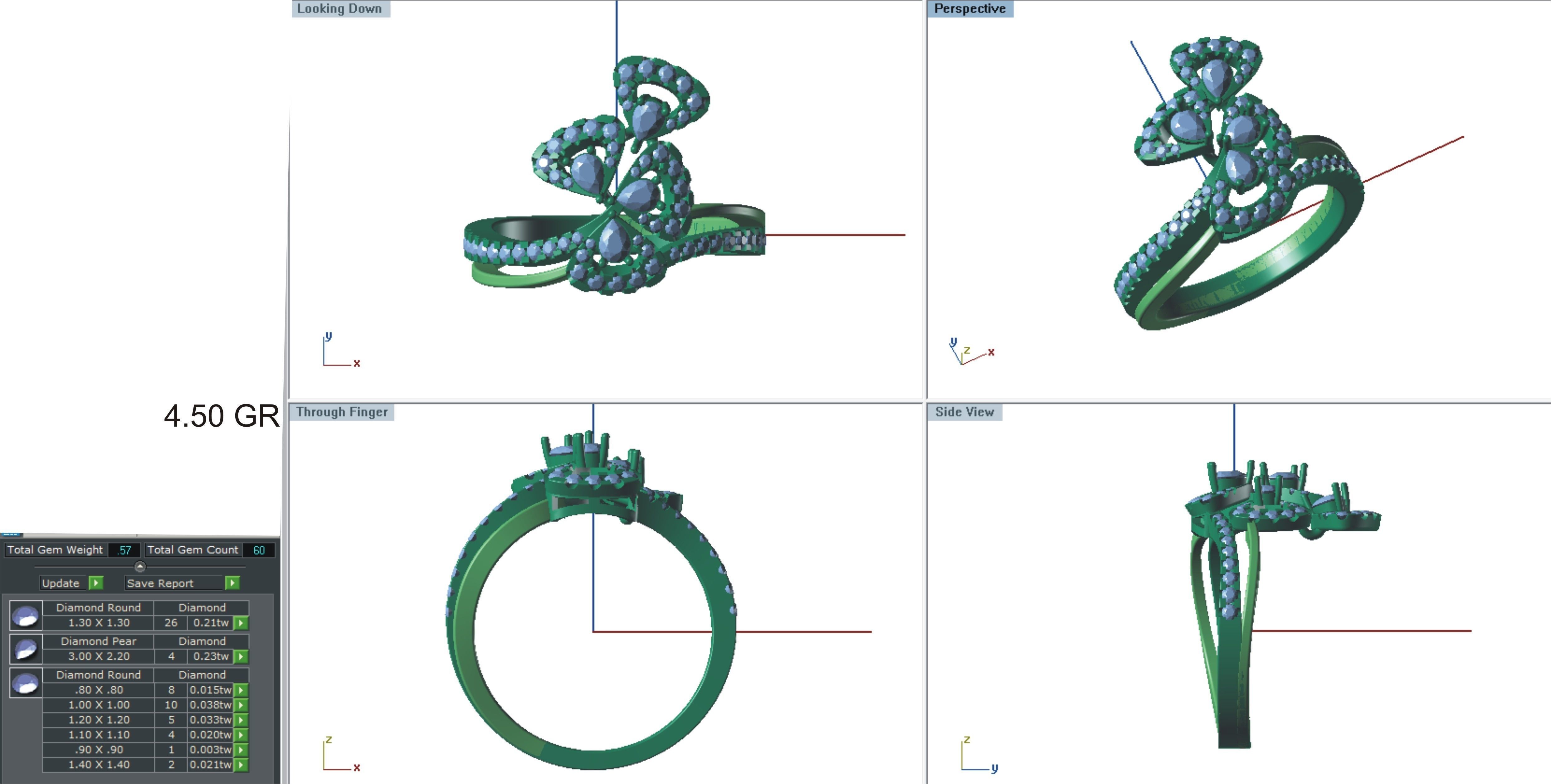 Women ring 3dm stl render detail 3D print model 3D print model_1