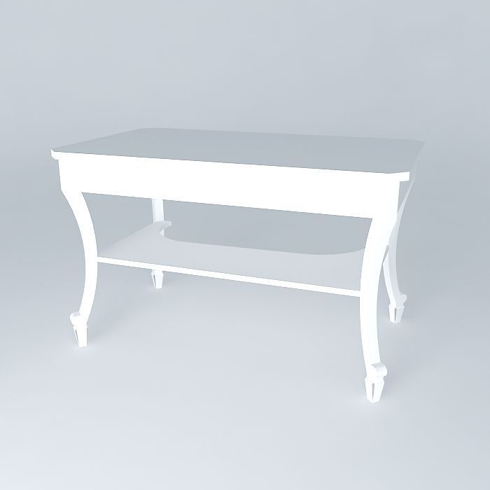 Writing Desk Free 3D model_1