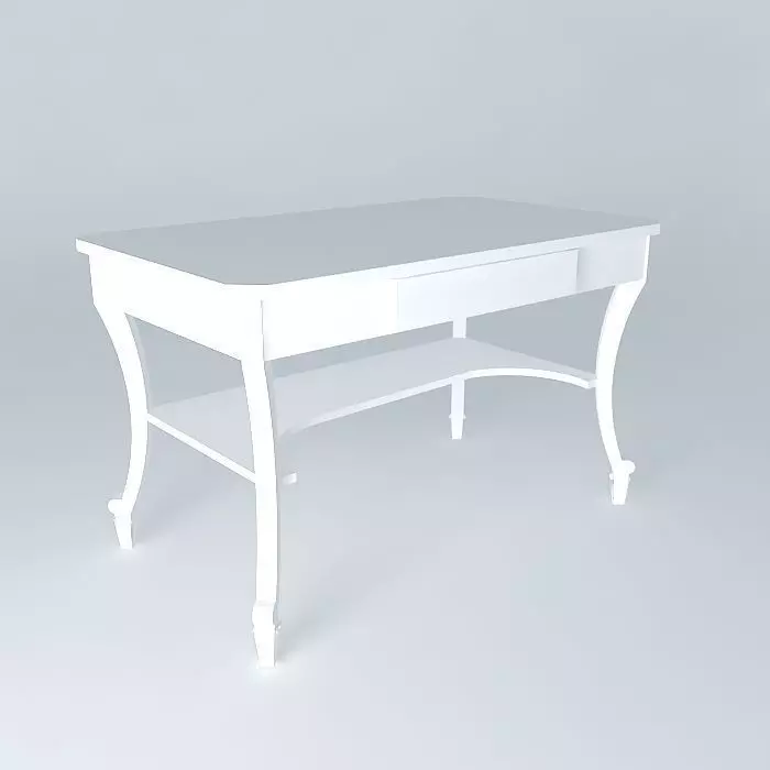 Writing Desk Free 3D model_0