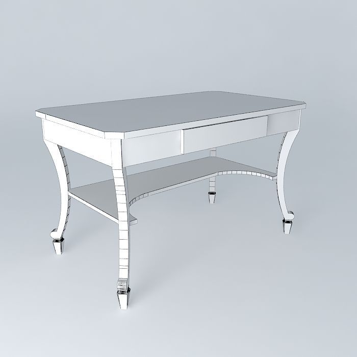 Writing Desk Free 3D model_3