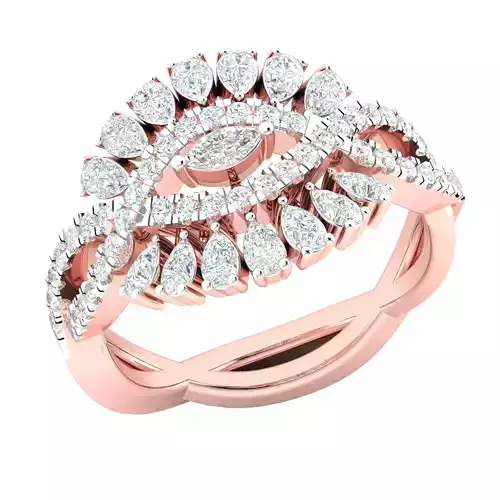 Women ring 3dm stl render detail 3D print model