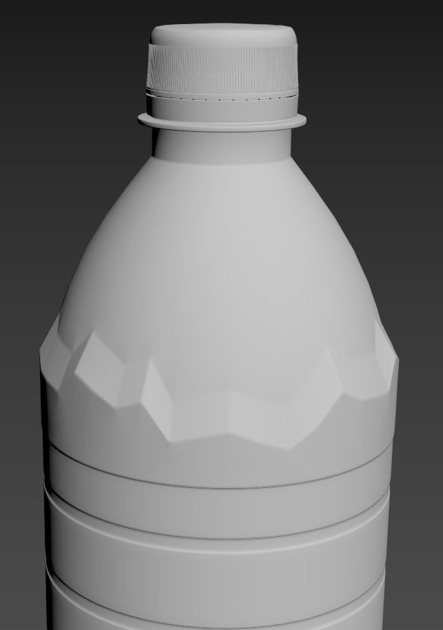 Pack of 2 bottle Evian 50cl and 150cl 3D model_9