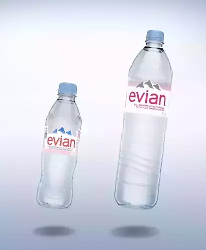 Pack of 2 bottle Evian 50cl and 150cl