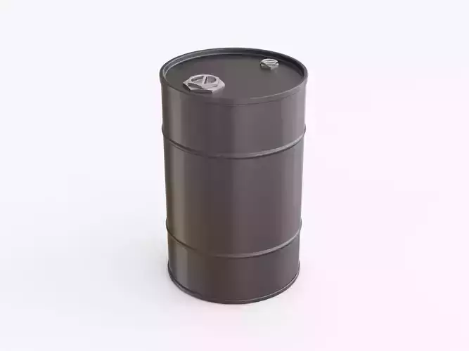 Steel barrel 03 3D model