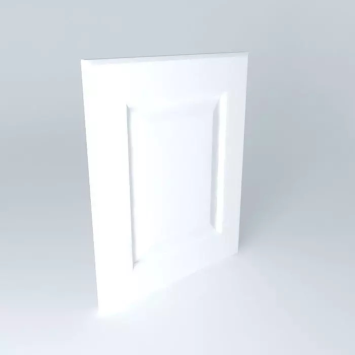 Mission Style Raised Panel Door (components) Free 3D model