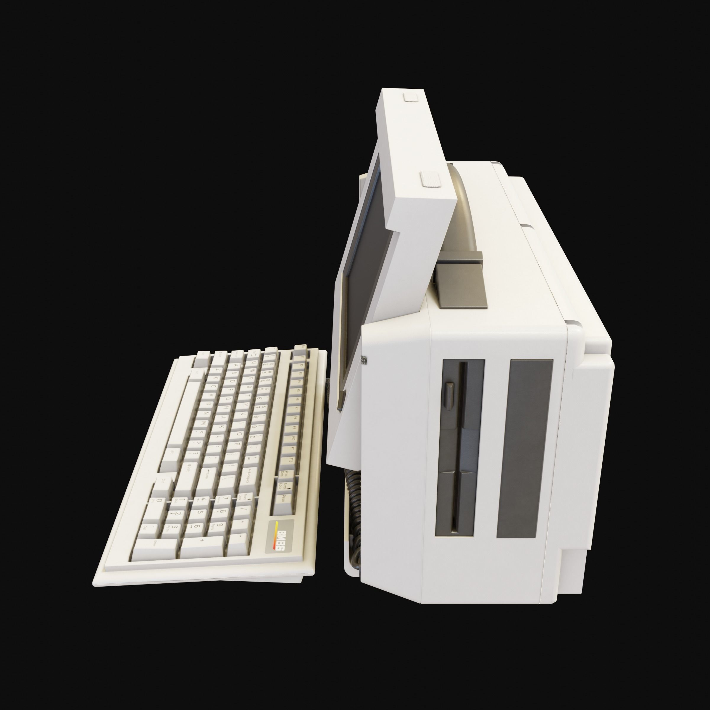 BM86 Portable PC Free 3D model_11