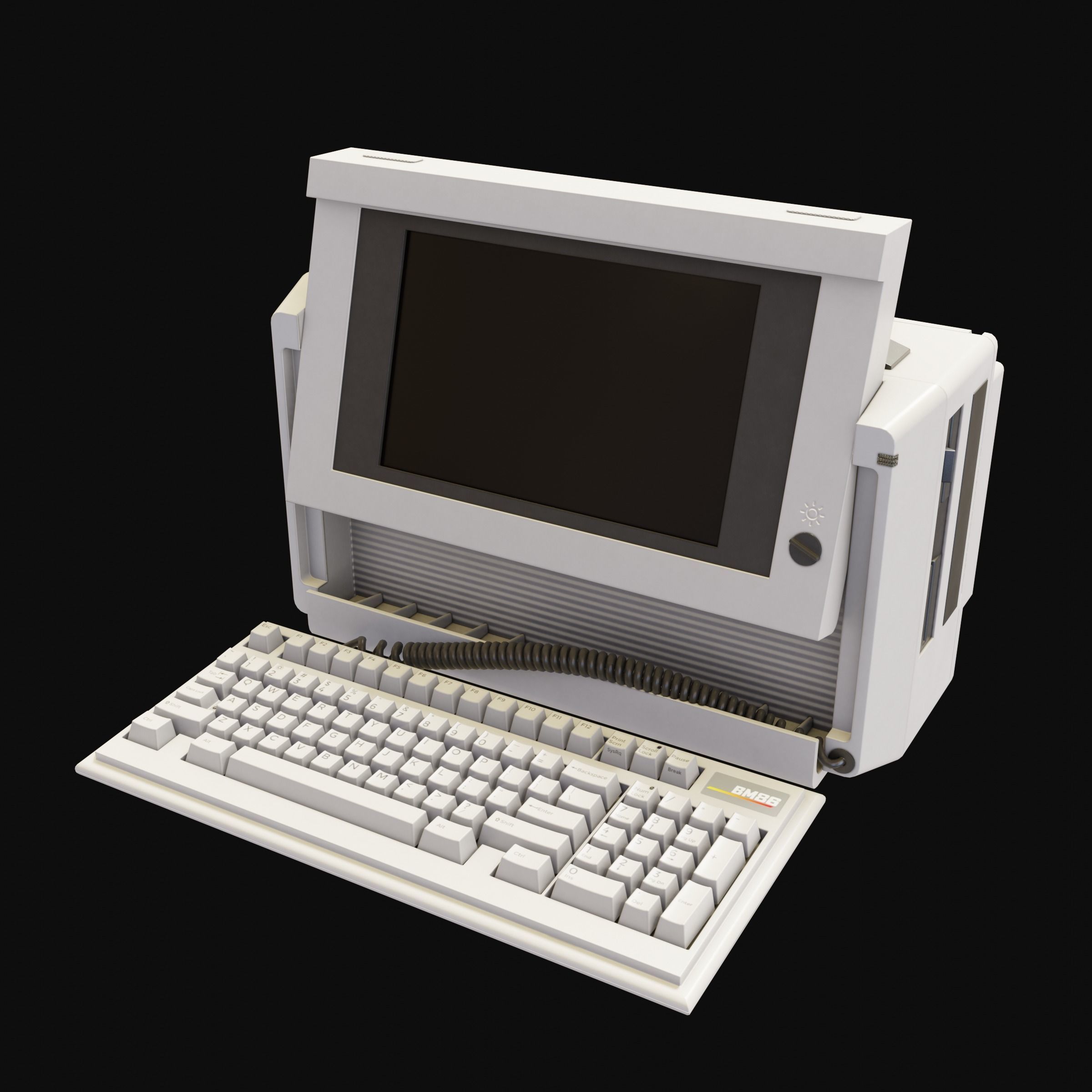 BM86 Portable PC Free 3D model_2