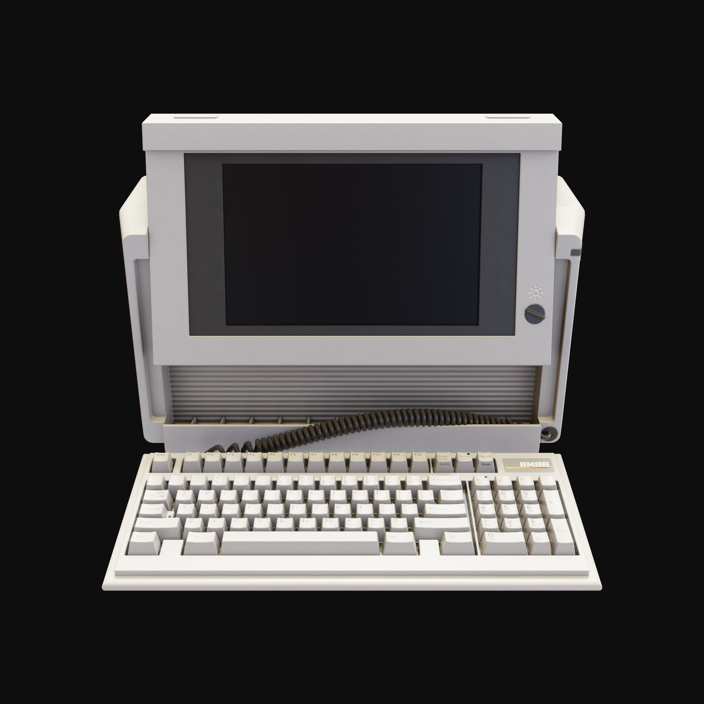 BM86 Portable PC Free 3D model_4